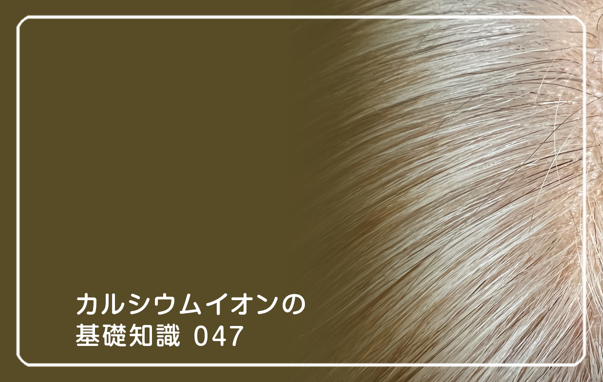 「カルシウムイオンの基礎知識」の第47話タイトル「エイジングとイオンの関係」のテーマ画像