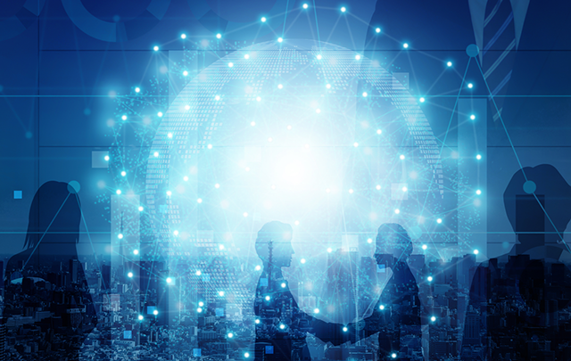 情報が方になっている様子を表したイメージ画像