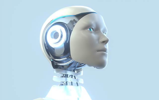 人型ロボットの老部の画像