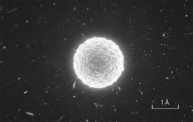 電荷を帯びたカルシウムイオン（生成AIによるイメージ）の画像