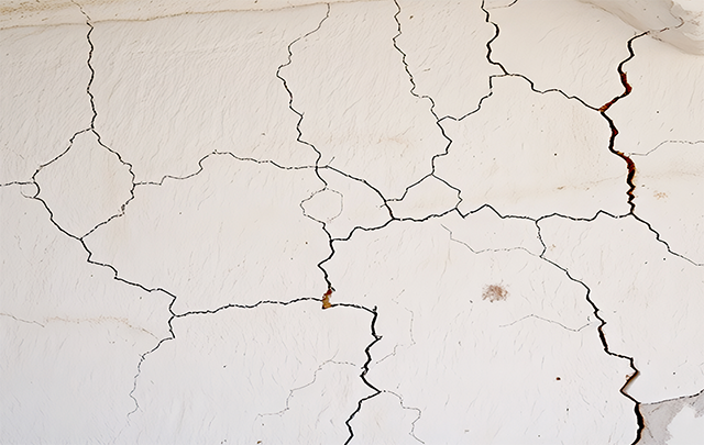 乾燥でひび割れた大地の画像