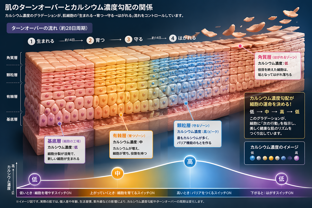 ターンオーバーのモデル図の画像